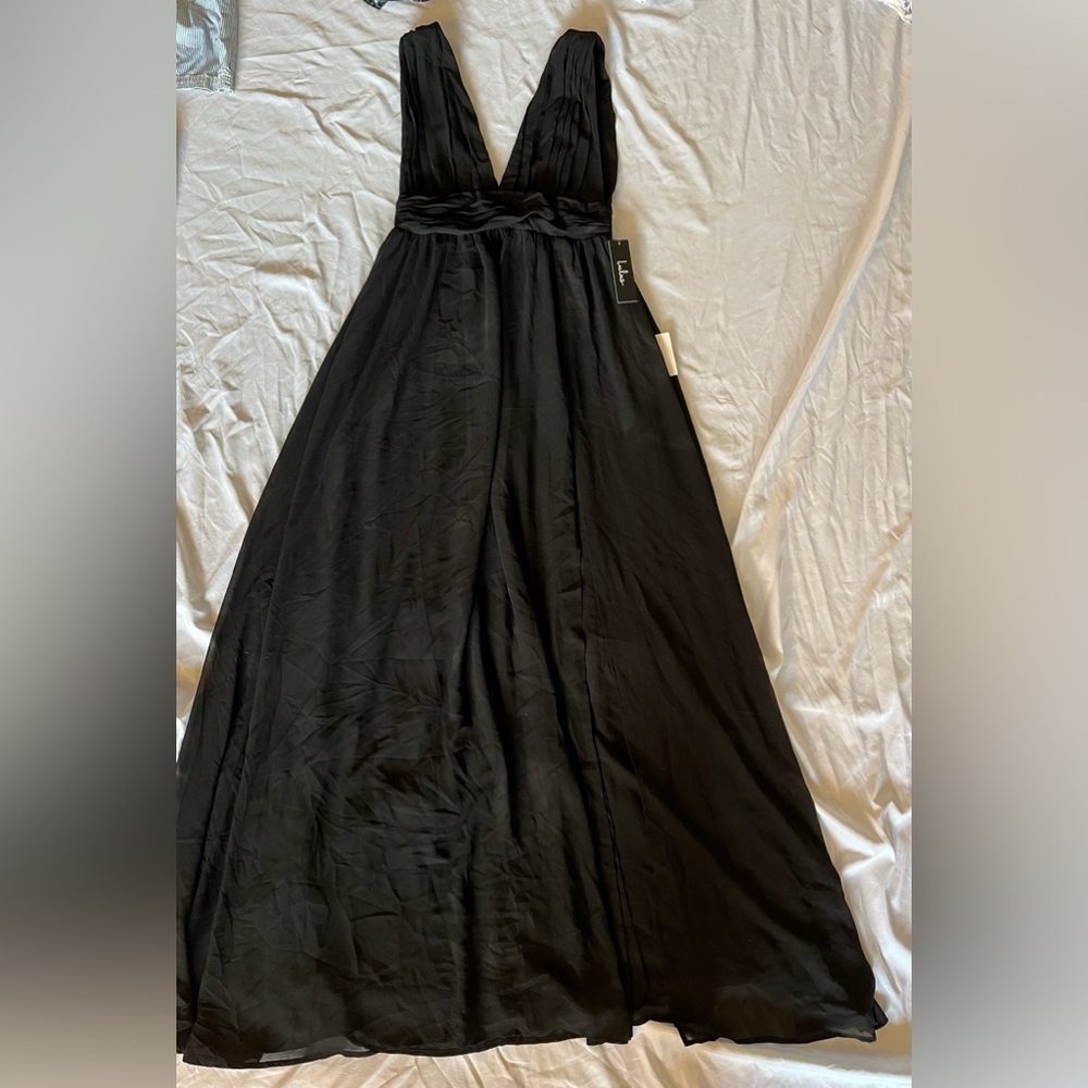 NWT black Lulus evening gown size small